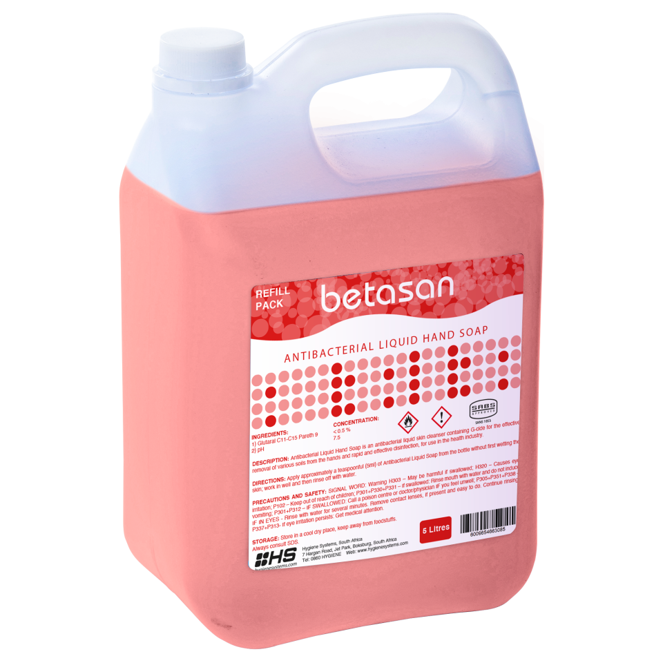 5Lt Antibacterial Liquid Hand Soap Refill